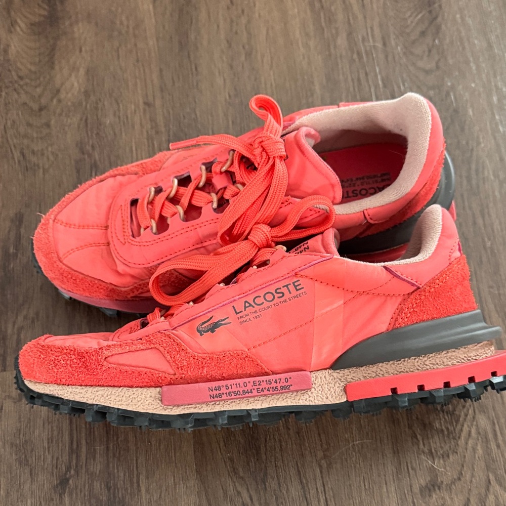 Lacoste Vibrant Coral Sneakers